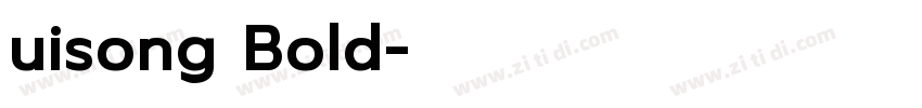 uisong Bold字体转换